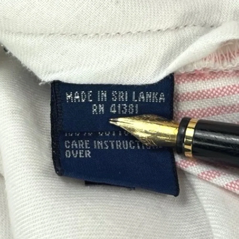 Polo Golf Ralph Lauren Shorts‎ Men's 33 Pink White Cotton Striped Chino 9